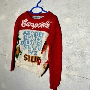 Eagles eye Campbells soup Childrens sweater